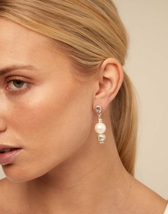 EarRing Moody, Silver, large