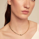 Choker necklace with white cubic zirconia