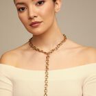 Collar ba&ntilde;ado en oro 18K con eslabones ovalados