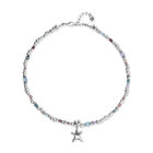 Necklace with crystals and small starfish