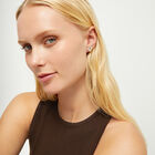 Heart piercing stud earrings