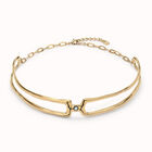 Choker necklace with white topaz