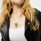 Long necklace with wing detail