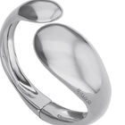 Bangle bracelet with two irregular drops
