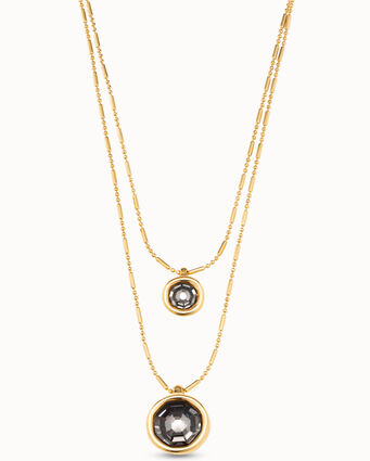 18K gold-plated short double strand Renaissance collection