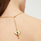 Multi strand chain necklace with manta ray