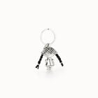 Sterling silver-plated doll key-ring
