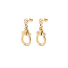 Drop earrings with medium sized link