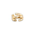 Anillo ba&ntilde;ado en oro de 18K