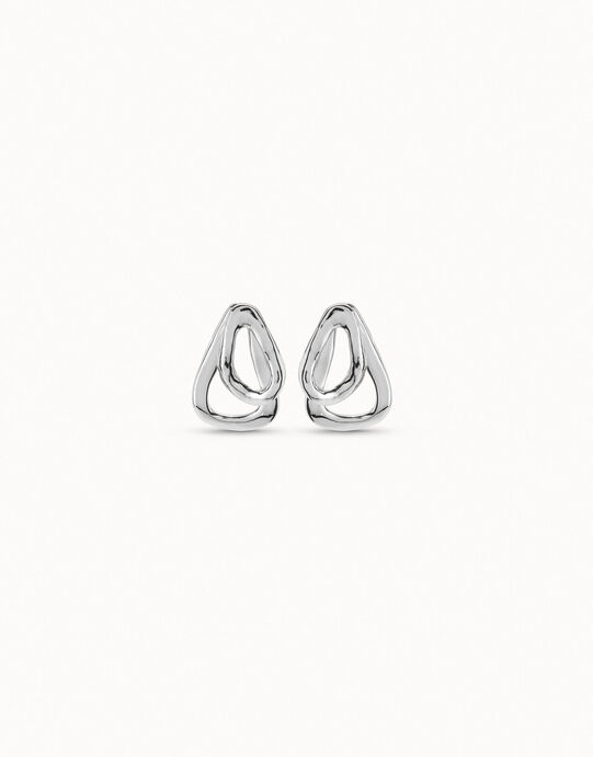 Earrings with 2 overlapping links