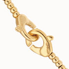 Beaded bracelet with interlocking carabiner