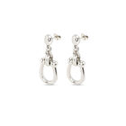 Drop earrings with medium sized link