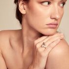 Open organic‑design ring