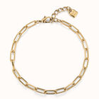 Short oval link chain necklace