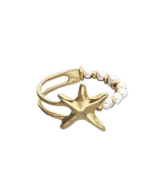 Bracelet with pearls and starfish