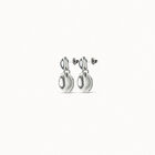 Circle drop earrings