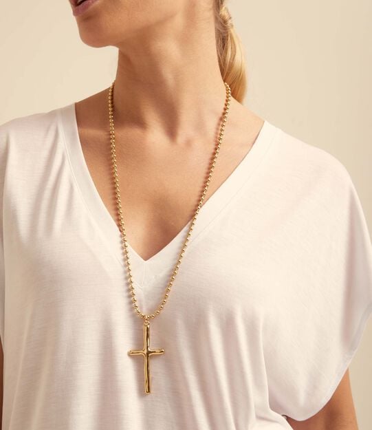 Necklace Faith, Golden, large