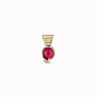 Charm ba&ntilde;ado en oro de 18k con piedra &Aacute;gata