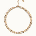 Rectangular links chain necklace
