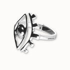 Bangle bracelet with a striking central eye
