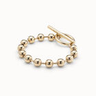 Beaded bracelet with big toggle clasp