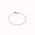 Pulsera con eslabones ovalados ba&ntilde;ada en plata de ley