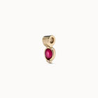 Charm ba&ntilde;ado en oro de 18k con piedra &Aacute;gata