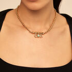 Charm placcato oro 18k e pietra amazzonite