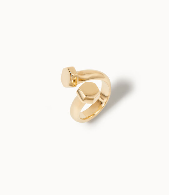 Anillo bañado en oro 18k