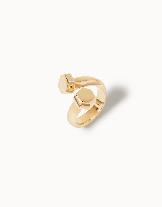 Anillo ba&ntilde;ado en oro 18k