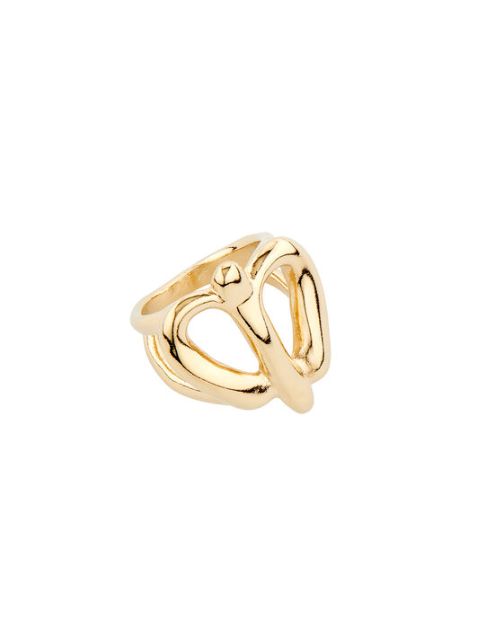 Anillo ba&ntilde;ado en oro 18k