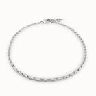 Collana maglie placcata argento Sterling