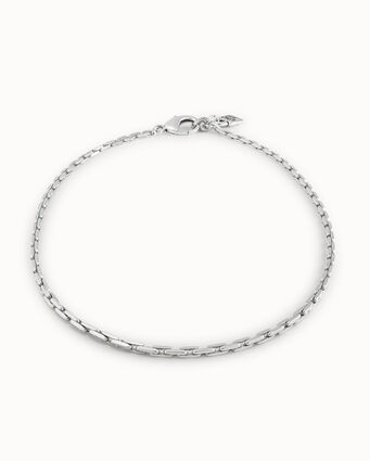 Collana maglie placcata argento Sterling