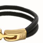 Lederarmband mit goldenem Verschluss