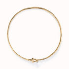 Choker necklace with front clasp and white topaz