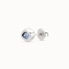 Piercing with blue crystal