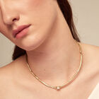 Choker necklace with white cubic zirconia