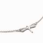 Short  chain necklace  with butterfly