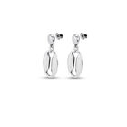 Link shape drop earrings