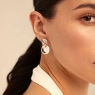 Circle drop earrings