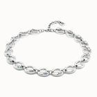 Short oval link chain necklace