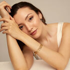Rectangular link chain bracelet