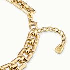 Short square link chain necklace