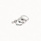 Triple ring with blue crystals