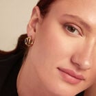 Hoop earrings with multicolor crystal