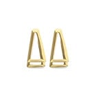 Double triangular earrings
