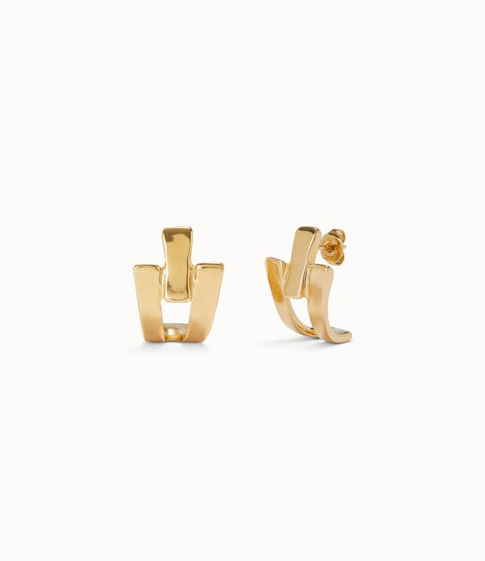 Pendientes bañados en oro de 18k