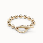 Beaded bracelet with big toggle clasp
