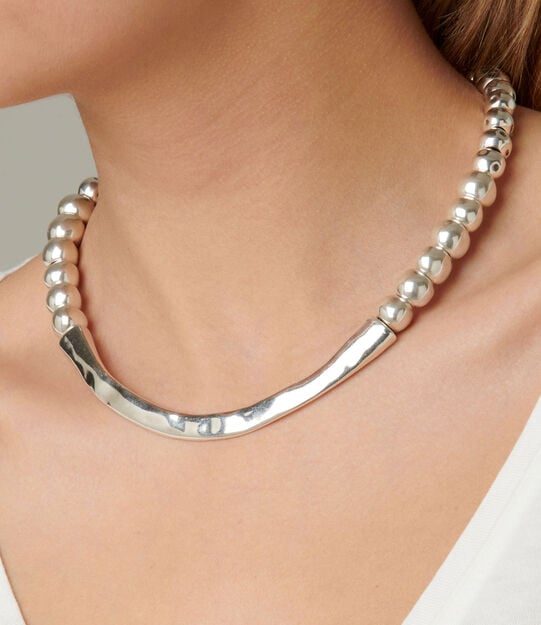 Magnetizados Necklace, Silver, large