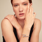 Bangle bracelet with inner spring